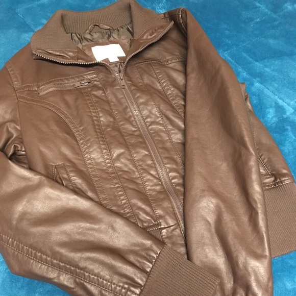 Mossimo brown bomber jacket - Picture 1 of 4